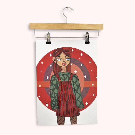 grafiki i ilustracje Plakat - Red circle