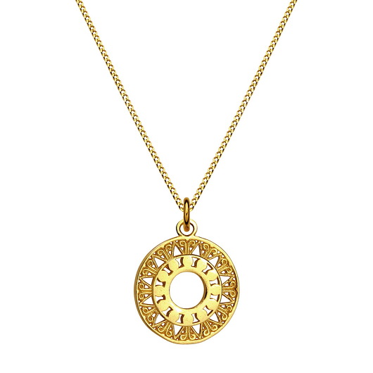 NASZYJNIK SREBRO 925 Z ANTYCZNĄ ROZETĄ Coccola JEWELLERY