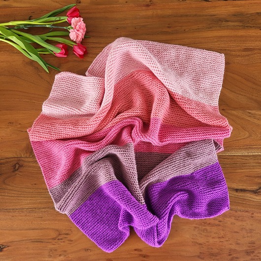 kocyki, kołderki, pościel dla dzieci Dziecięcy kocyk merino/akryl/kaszmir