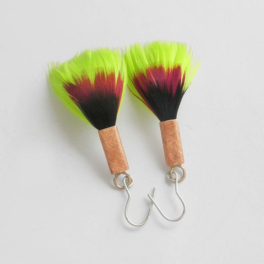 kolczyki z piórami PIÓRKO kolczyki