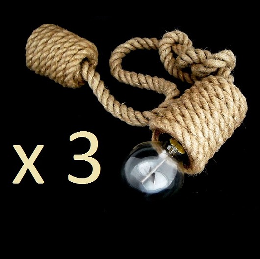 Zestaw 3 lamp Juta Basic (90cm) StyLova