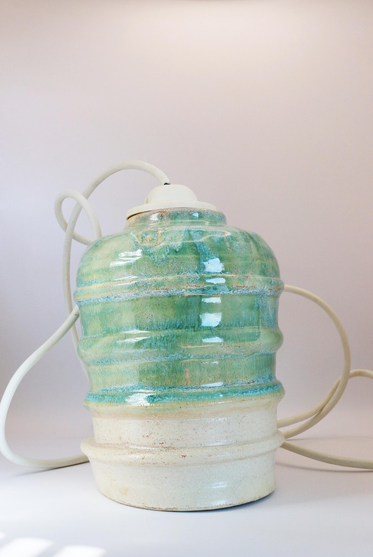 lampy wiszące Lampa wisząca ceramiczna Dzwonek
