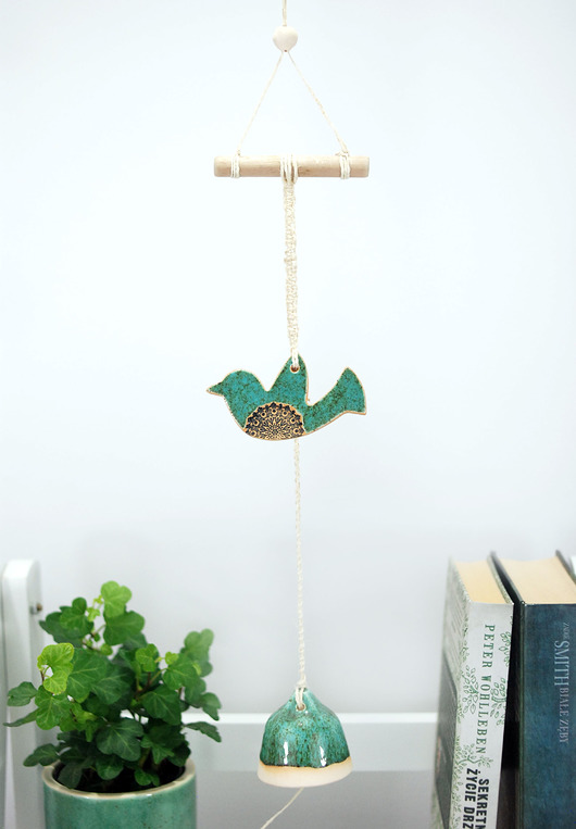 Ceramiczny łapacz snu - boho 10FingersArt