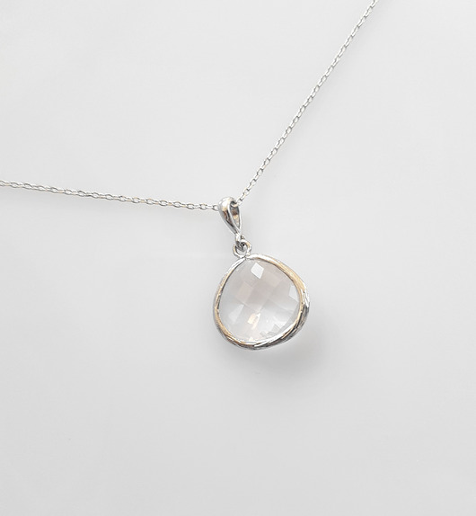 naszyjniki - inne Crystal Clear v silver