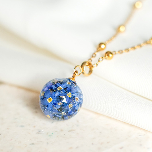 wisiory Wisiorek z niezapominajkami