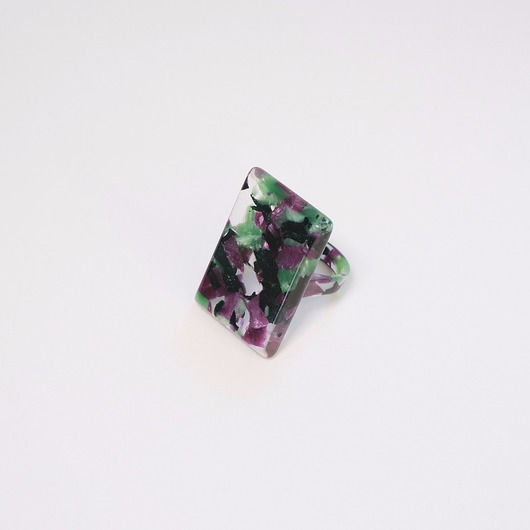 pierścionek z żywicy Pierścionek NINA w kolorze Juicy Grape