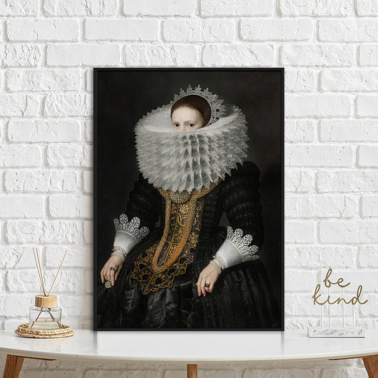 plakaty Plakat Dama w koronkach