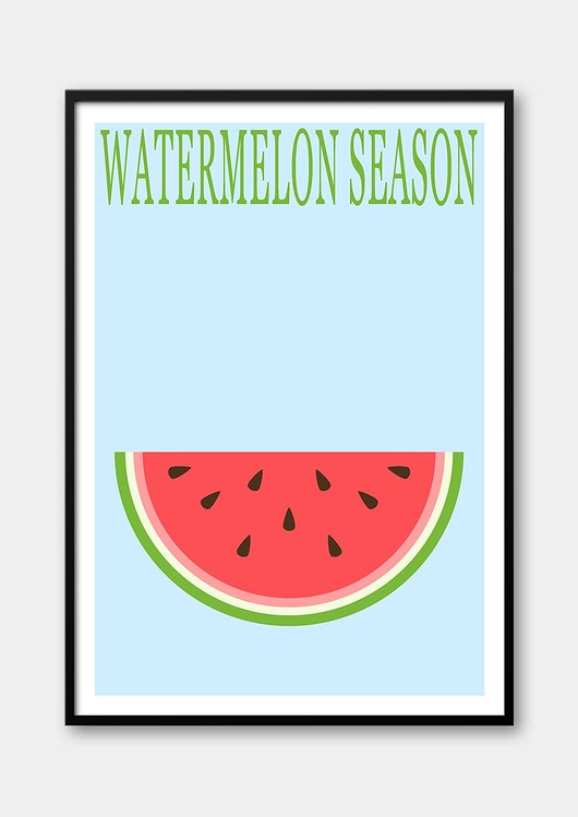 plakaty Plakat ARBUZ - WATERMELON SEASON - z serii FRUIT SEASON