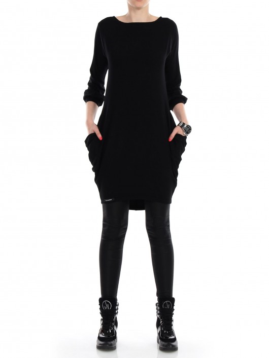 Sukienka czarna YY100046_RAL9005 YULIYA BABICH