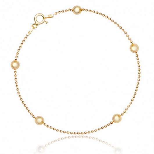 Bransoletka z ozdobnymi kulkami Srebro 925 Coccola JEWELLERY