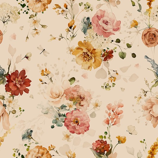naklejki ścienne do pokoju dziecka Tapeta ścienna Garden Flowers 4 53cm x 10m PZ