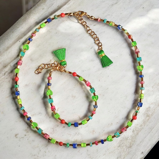 komplet biżuterii RAZEM TANIEJ! komplet wakacyjny :: jaspis cesarski : multicolor II