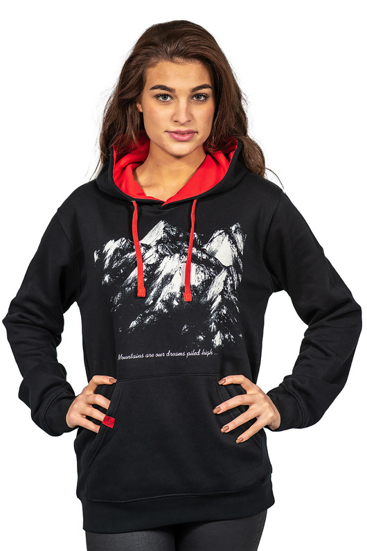 bluza z kapturem damska Bluza kangurka UNDERWORLD unisex Mountains