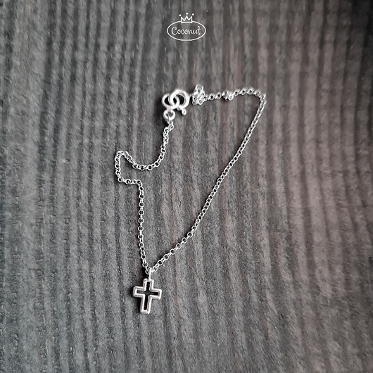 bransoletki srebrne Bransoletka srebrna CROSS - krzyż