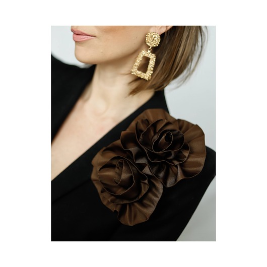 broszki Jedwabne broszki i spinka w jednym  zestaw