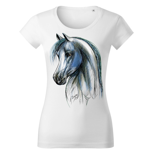 t-shirt damskie Tatra Art by Magdalena Gądek portret "horse love"