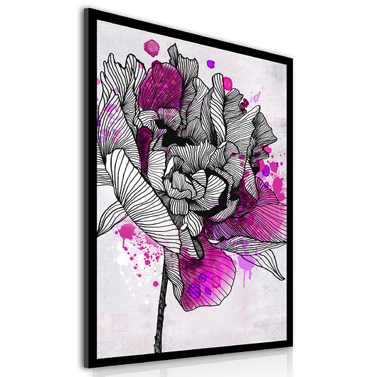 OBRAZ NA PŁÓTNIE - KWIAT RÓŻY   - 70x100cm LUdesign gallery
