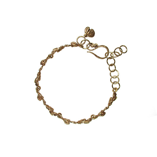 Złota bransoleta z gałązek - Jagoda KOS jewellery