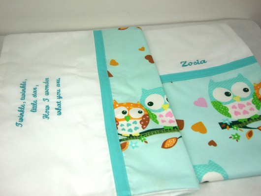 Pościel w sowy + PERSONALIZACJA beautifulthings