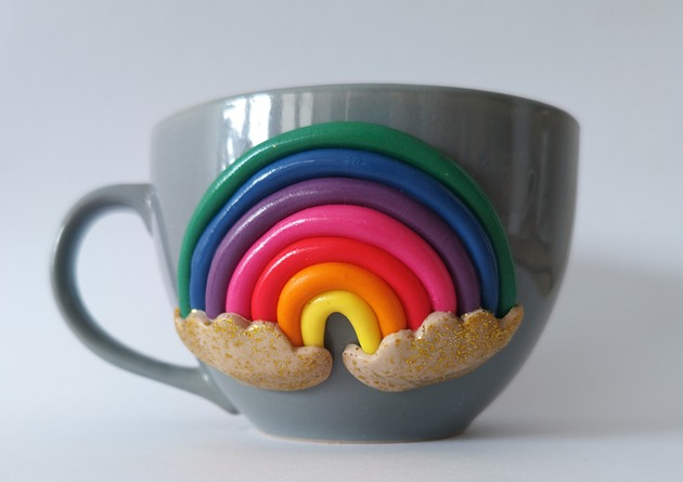 kubki Kubek z tęczą