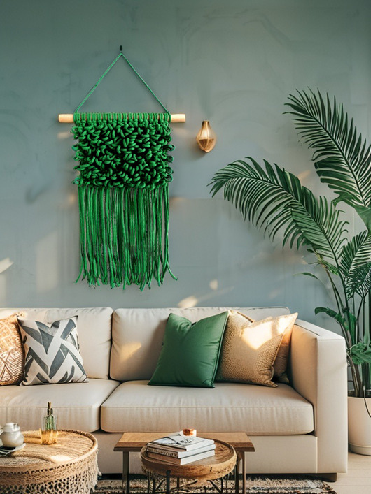 makramy Makrama makatka dekoracja ścienna w stylu boho