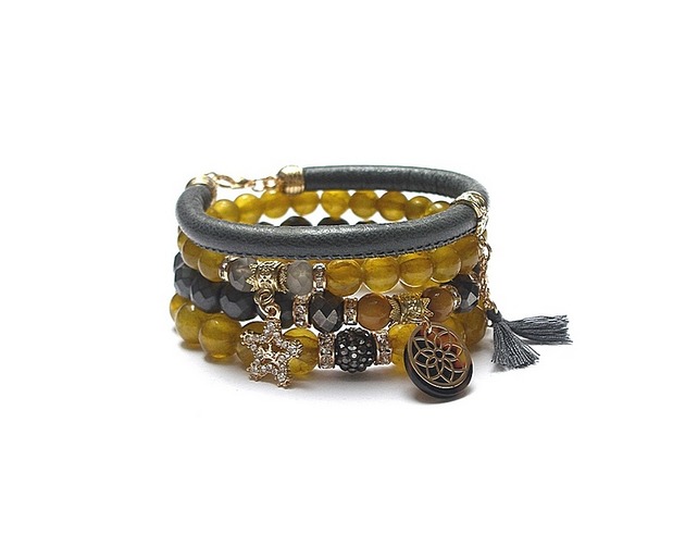 bransoletki z kamieni naturalnych Mustard vol. 2 /24-05-21/ set