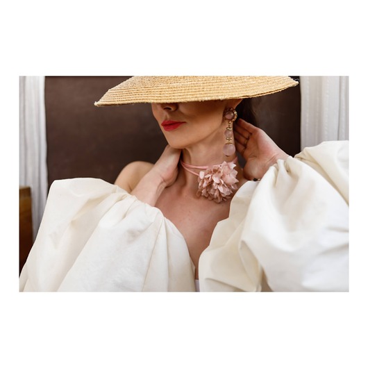 chokery Jedwabny choker