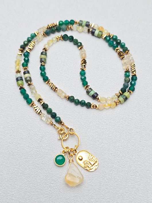 naszyjniki - inne Naszyjnik Słońce Nad Górami