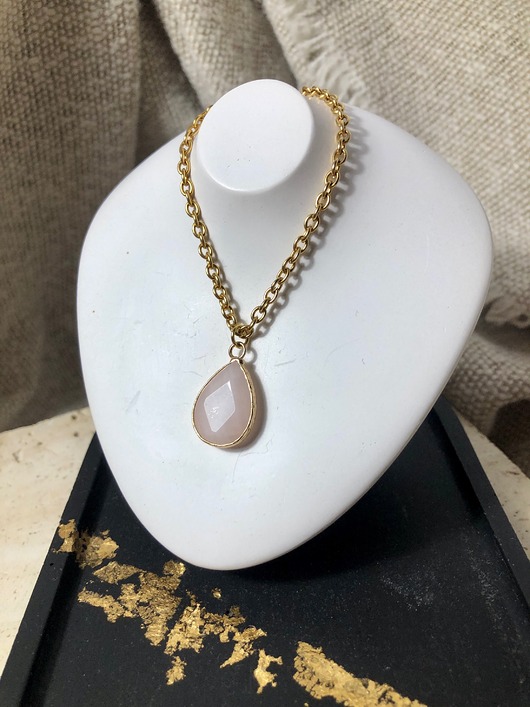 wisiory Naszyjnik wisiorek kryształ górski