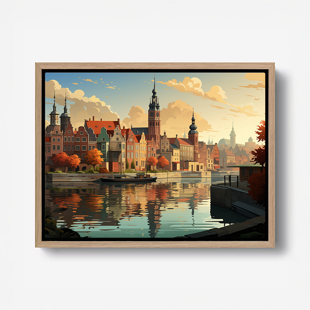 plakaty Plakat Nadmorski Spokój Jesiennego Dnia