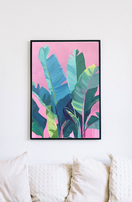 plakaty Plakat - Liście bananowca 1