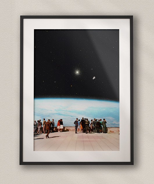 plakaty Plakat Tutaj jestem - Kolaż Fine Art