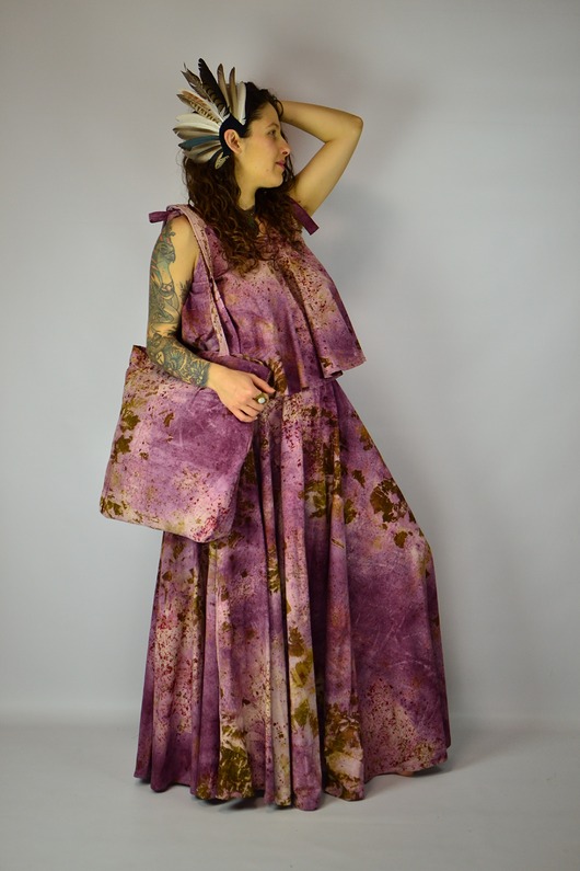 spódnice maxi Barwiona Roślinami Spódnica "Esencja"