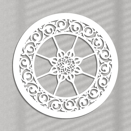 dekoracje - na ścianę DEKORACYJNY PANEL AŻUROWY, LILIANNE, DEKORACJA ŚCIENNA 3D, ORNAMENT, 60 cm, B
