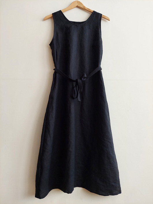 bluzki - inne "Black Moon" 100% len, S