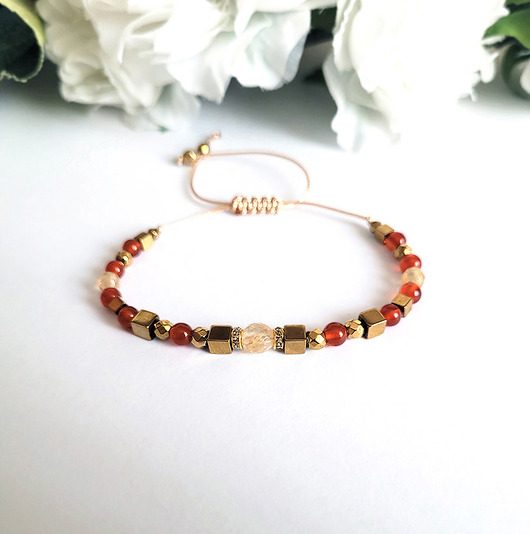 bransoletki z kamieni naturalnych Na przemęczenie- Bransoletka dodająca energii