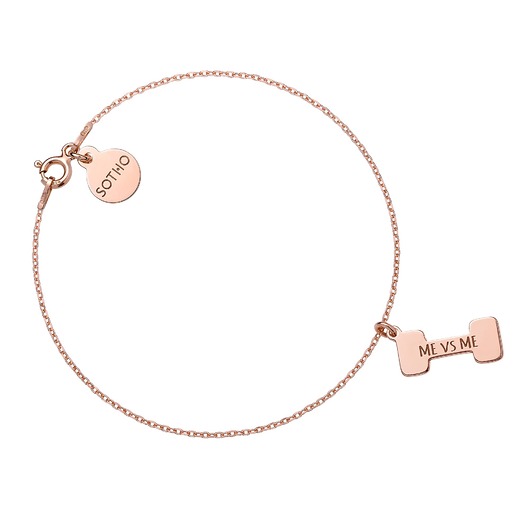 bransoletki srebrne Bransoletka z różowego złota ciężarek ME vs ME