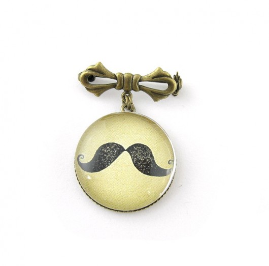 MOUSTACHE - broszka by Matusevic