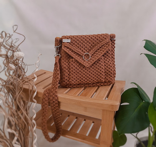 torby na ramię Messenger Premium Bag - karmel