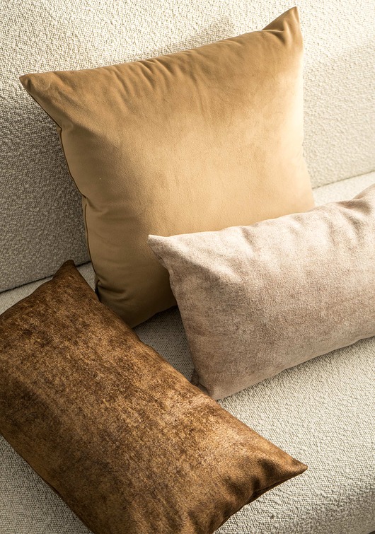poduszki gładkie Zestaw poduszek dekoracyjnych Velvet+Stone