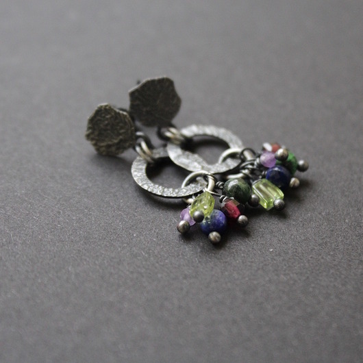 kolczyki z kamieniami Kolczyki Ale kolor