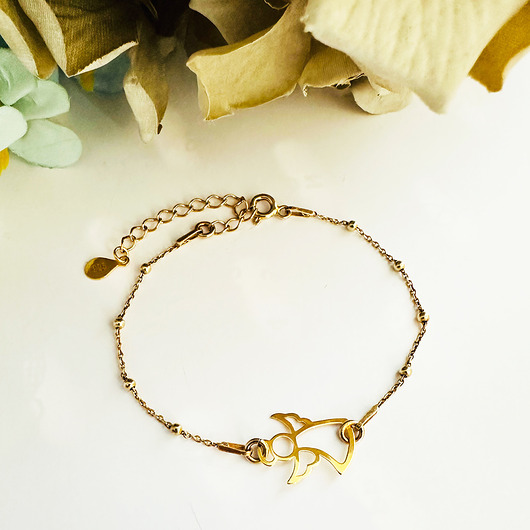 komunia - pozostałe Bransoletka na komunię z aniołkiem-  prezent  KOMUNIA