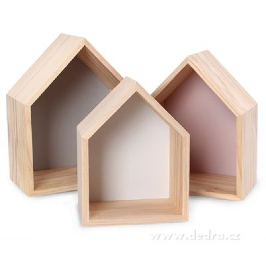 Półka domek komplet Little Wood Bunny