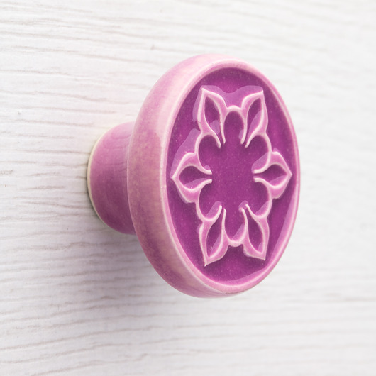 gałki do mebli Gałka do mebli wrzosowa, jasnofioletowa, wz.2