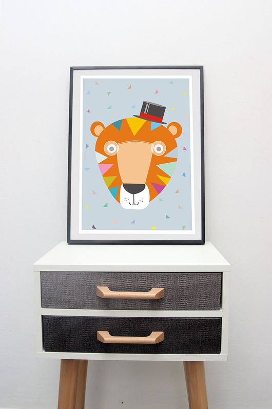 plakat TIGER Cytryna design