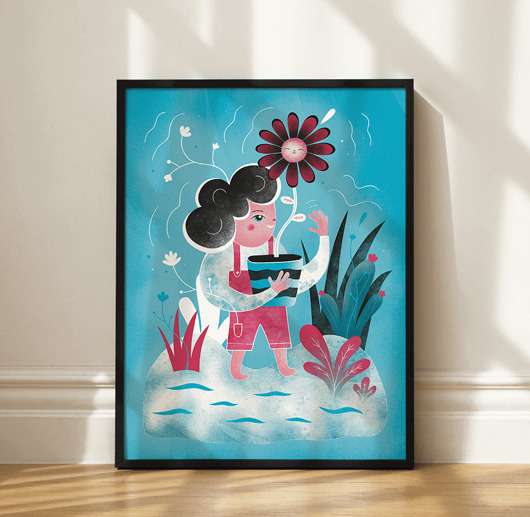 obrazy i plakaty do pokoju dziecięcego Plakat Flower Power