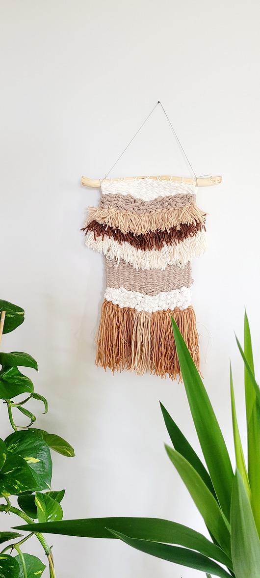 Ozdoby na ścianę Gobelin ścienny w ziemskich odcieniach