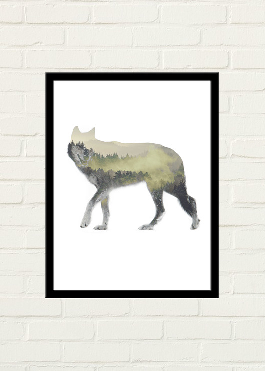Wood Wolf Plakat 30x40 GAU Home