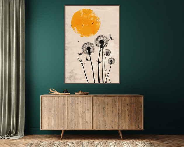 plakaty Dmuchawiec - Plakat, druk - Chiński Orient, Harmonia Zen, Roślinny #10
