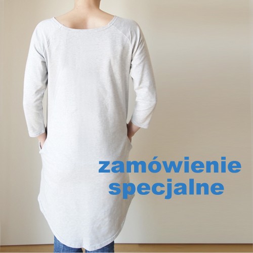 Tunika Raglan Jasnoszara dla Pani Sylwii ONE MUG A DAY